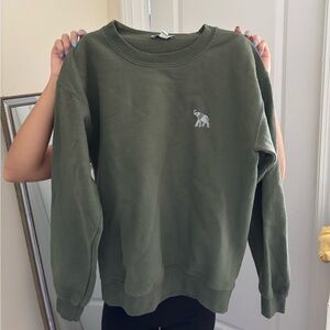 Topshop Forest Green crewneck